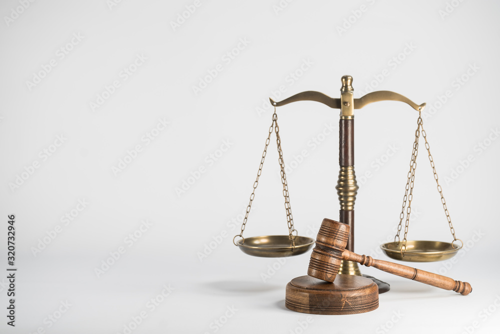 Law symbols on bright background. Place for text. Law symbols on bright background. Place for text.