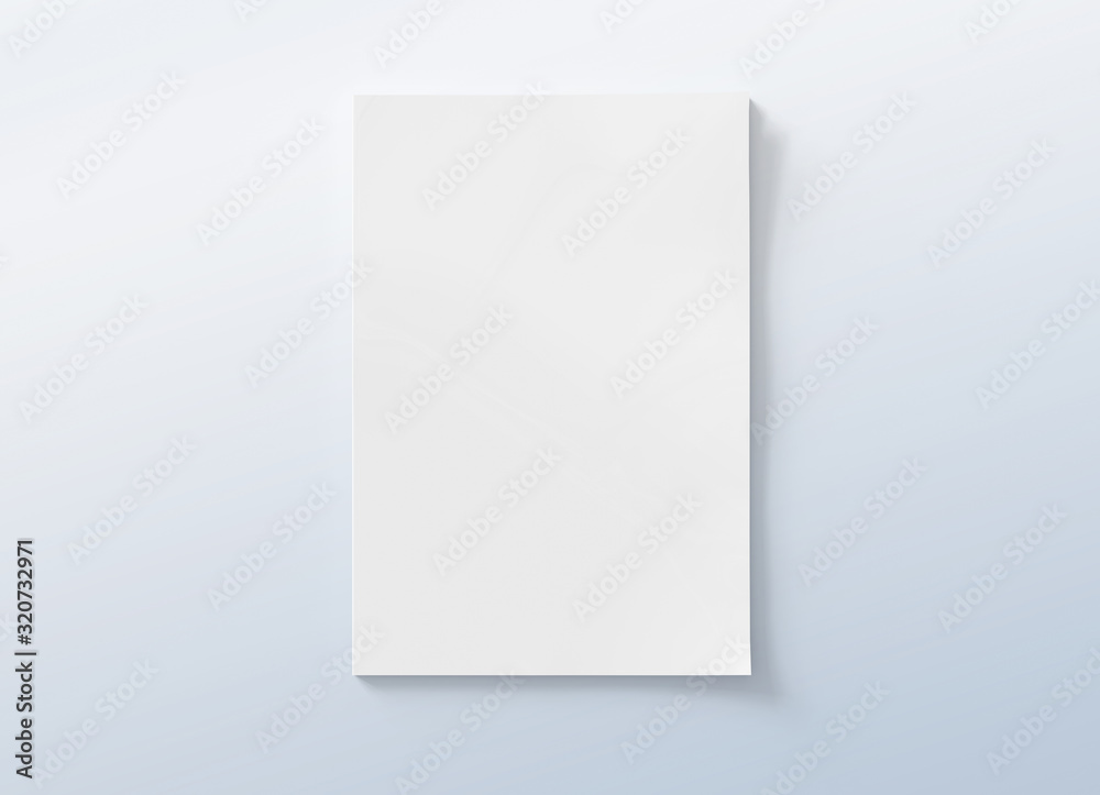 Magazine cover mockup isolated on grey background 3d rendering Magazine cover mockup isolated on grey background 3d rendering