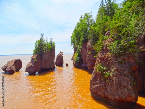 North America, Canada, Province of New Brunswick, Bay of Fundy, Hopewell Rock Park, Fundy Biosphere Reserve