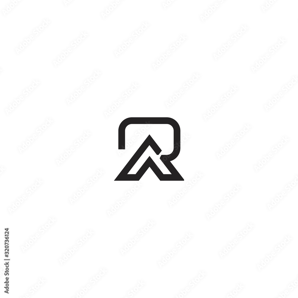 RA R A Letter Logo Design Vector