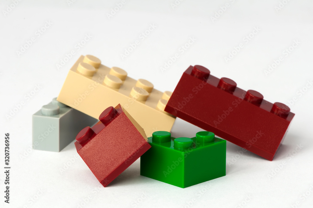 Fototapeta premium Parts of child constructor
