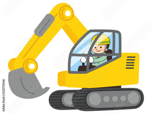 はたらく工事車両　ショベルカー