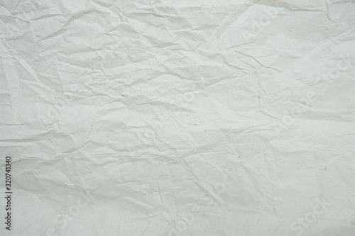 White crumpled paper empty background