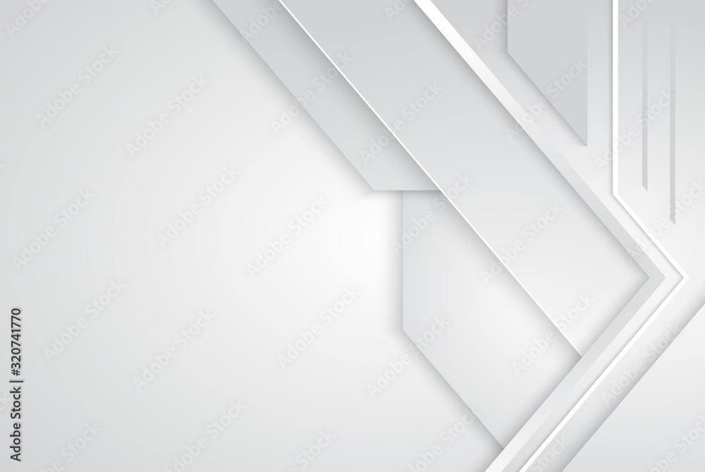 White and grey background vector overlap dimension. Vector illustration business style White and grey background vector overlap dimension. Vector illustration business style