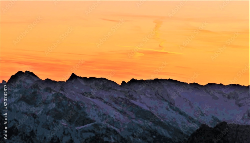 Sonnenaufgang auf der Zugspitze