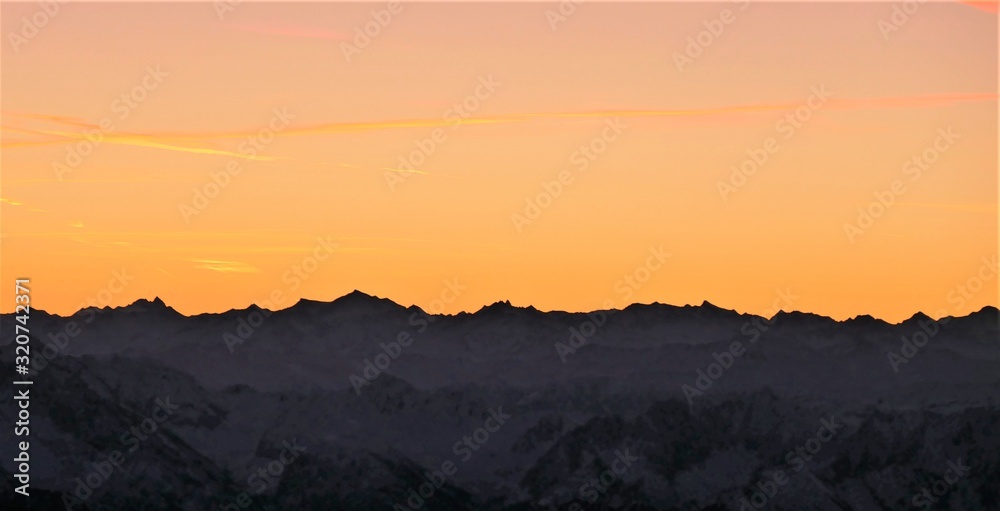 Sonnenaufgang auf der Zugspitze