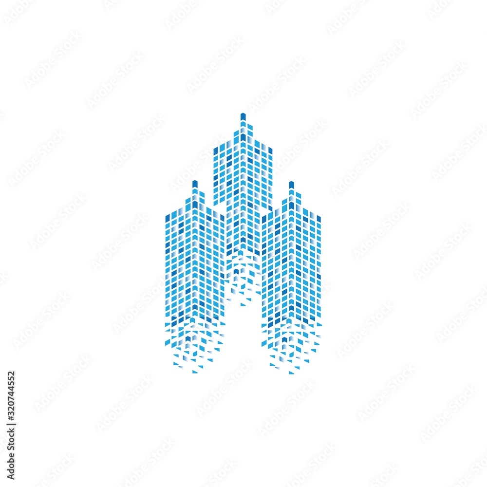 Modern City skyline . city silhouette. vector illustration in flat design Modern City skyline . city silhouette. vector illustration in flat design