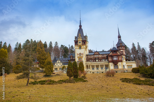 Peles castle in Sinaia, Romania.