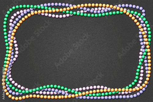 Beads sea pearls set of three dimensional