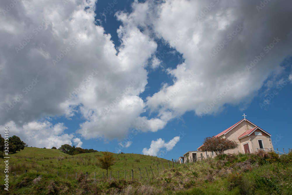 Church at Awaroa road Northland New Zealand. herekino forest Church at Awaroa road Northland New Zealand. herekino forest
