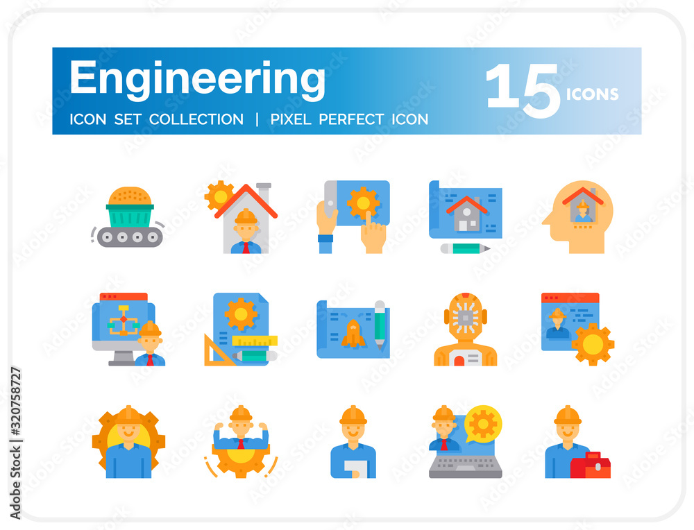 Engineering Icons Set. UI Pixel Perfect Well-crafted Vector Thin Line ...