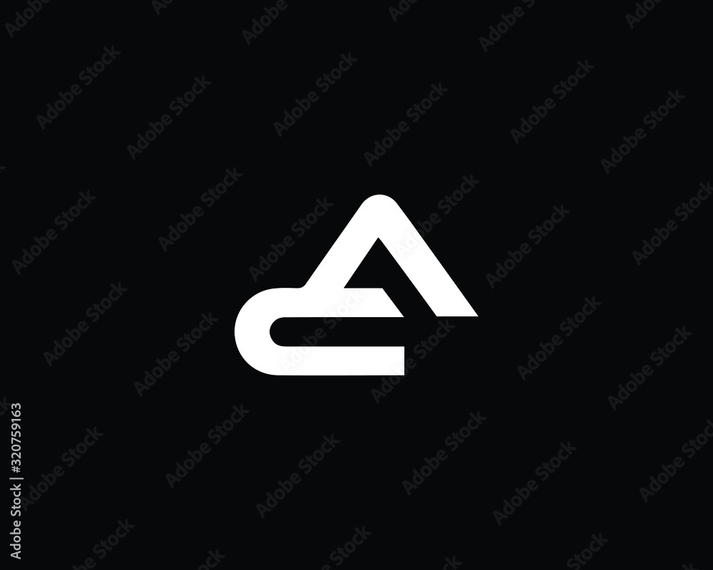 Creative and Minimalist Letter AC CA Logo Design Icon, Editable in Vector Format in Black and White Color Creative and Minimalist Letter AC CA Logo Design Icon, Editable in Vector Format in Black and White Color