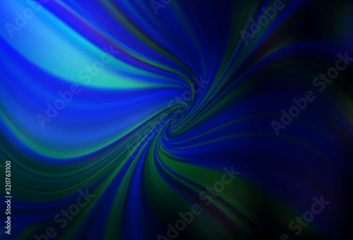 Dark BLUE vector blurred and colored pattern. Abstract colorful illustration with gradient. Completely new design for your business.