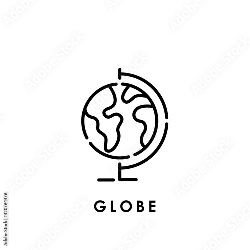 World globe Icon isolated on white background, globe Icon, globe Icon Vector, globe vector