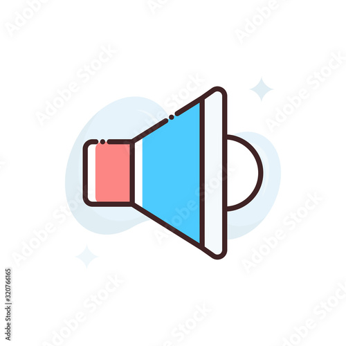 Volume Vector Icon Style Illustration. Advertising and Media symbol EPS 10