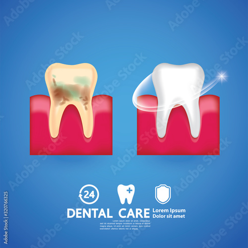 Dental Care Creative Concept vector illustration.