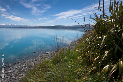 Lake Pukaki New Zealand. South Island. Mount Cook. 