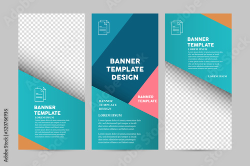 Banners template pack, different sizes for web page, for advertisement. Vector illustration.