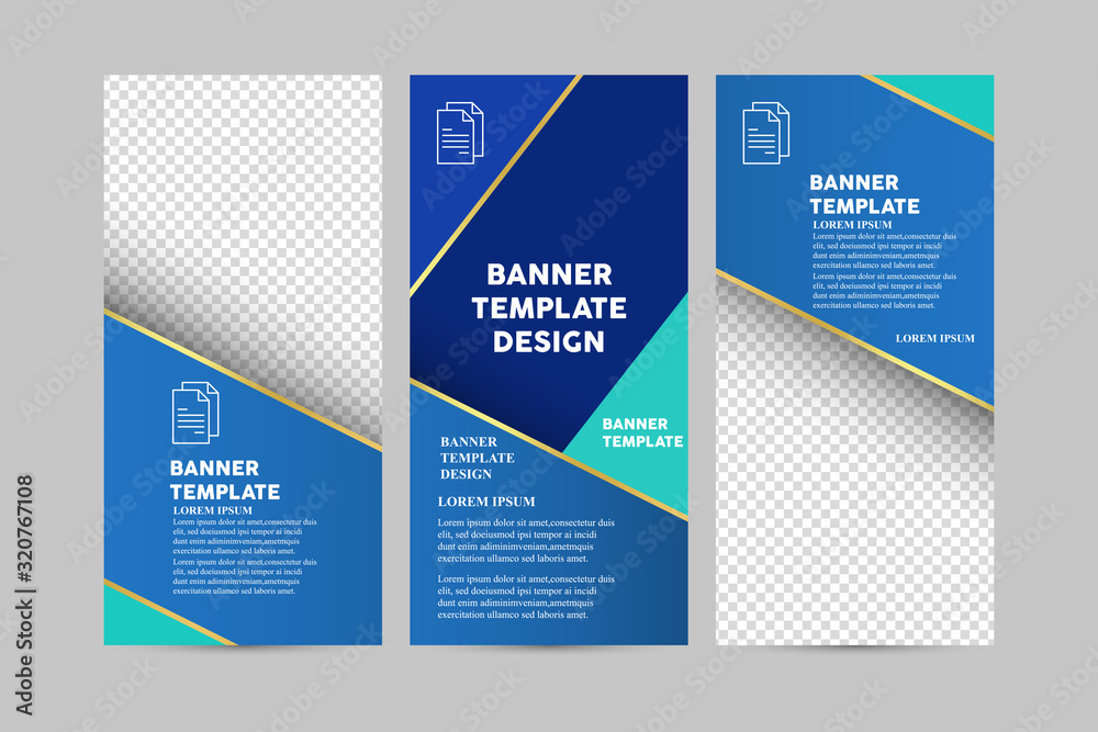 Flyers template pack for advertisement. Vector illustration.