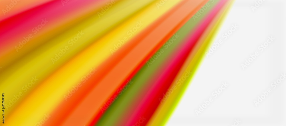 Wave lines abstract background, smooth silk design with rainbow style colors. Liquid fluid color waves. Vector Illustration Wave lines abstract background, smooth silk design with rainbow style colors. Liquid fluid color waves. Vector Illustration