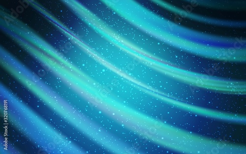 Light BLUE vector layout with cosmic stars. Modern abstract illustration with Big Dipper stars. Template for cosmic backgrounds.