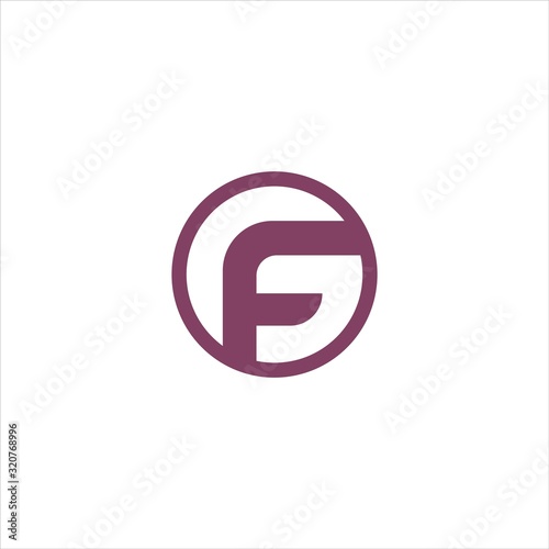 Initial letter gf or fg logo vector design template