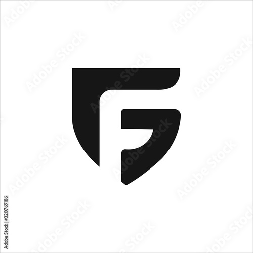 Initial letter gf or fg logo vector templates