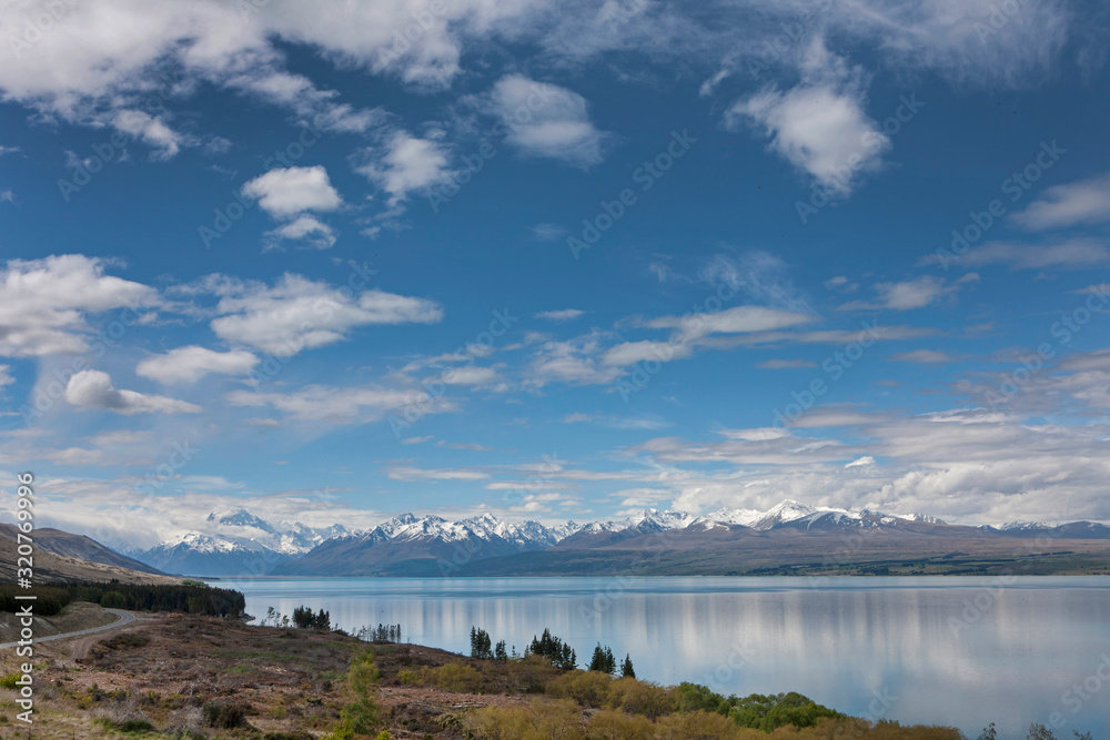 Lake Pukaki Mount Cook. New Zealand