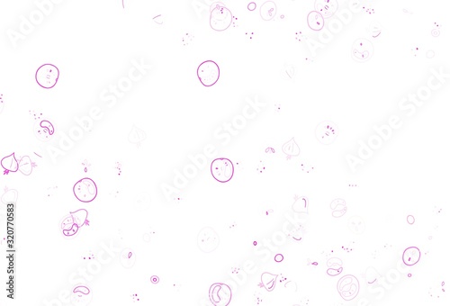 Light Pink, Yellow vector background with cuisine gourmet.