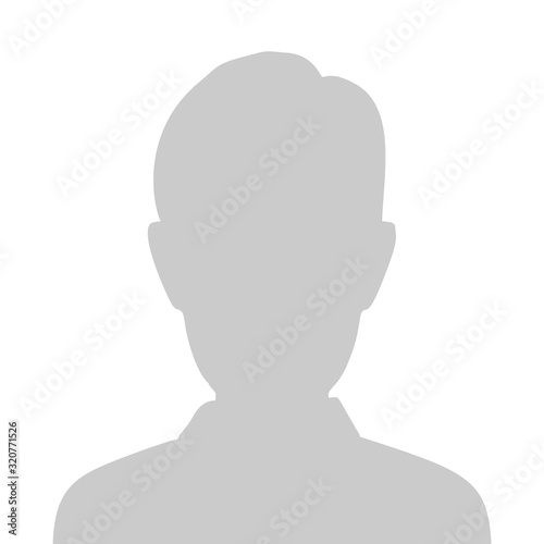 Profile Placeholder image. Gray silhouette no photo