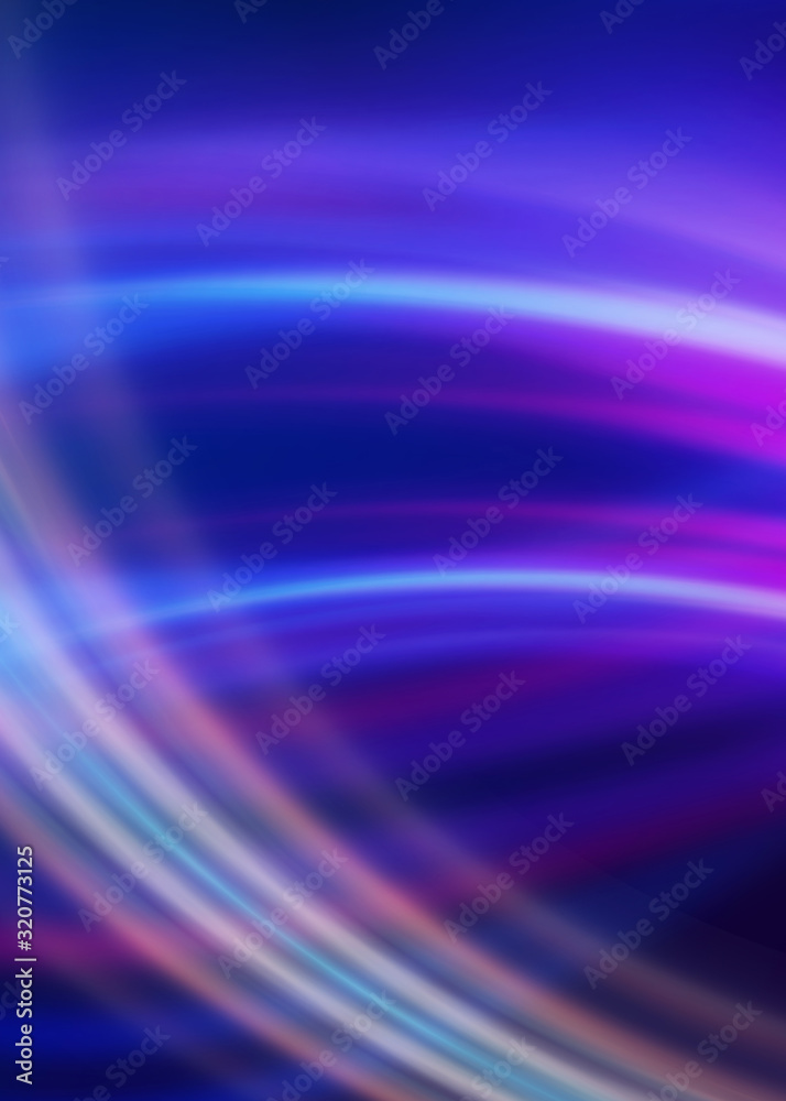 Dark blue abstract background with ultraviolet neon glow, blurry light lines, waves Dark blue abstract background with ultraviolet neon glow, blurry light lines, waves