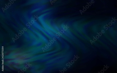 Dark BLUE vector background with galaxy stars. Modern abstract illustration with Big Dipper stars. Pattern for futuristic ad, booklets.