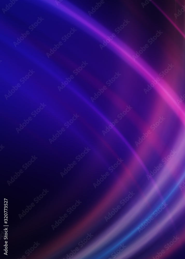 Dark blue abstract background with ultraviolet neon glow, blurry light lines, waves Dark blue abstract background with ultraviolet neon glow, blurry light lines, waves