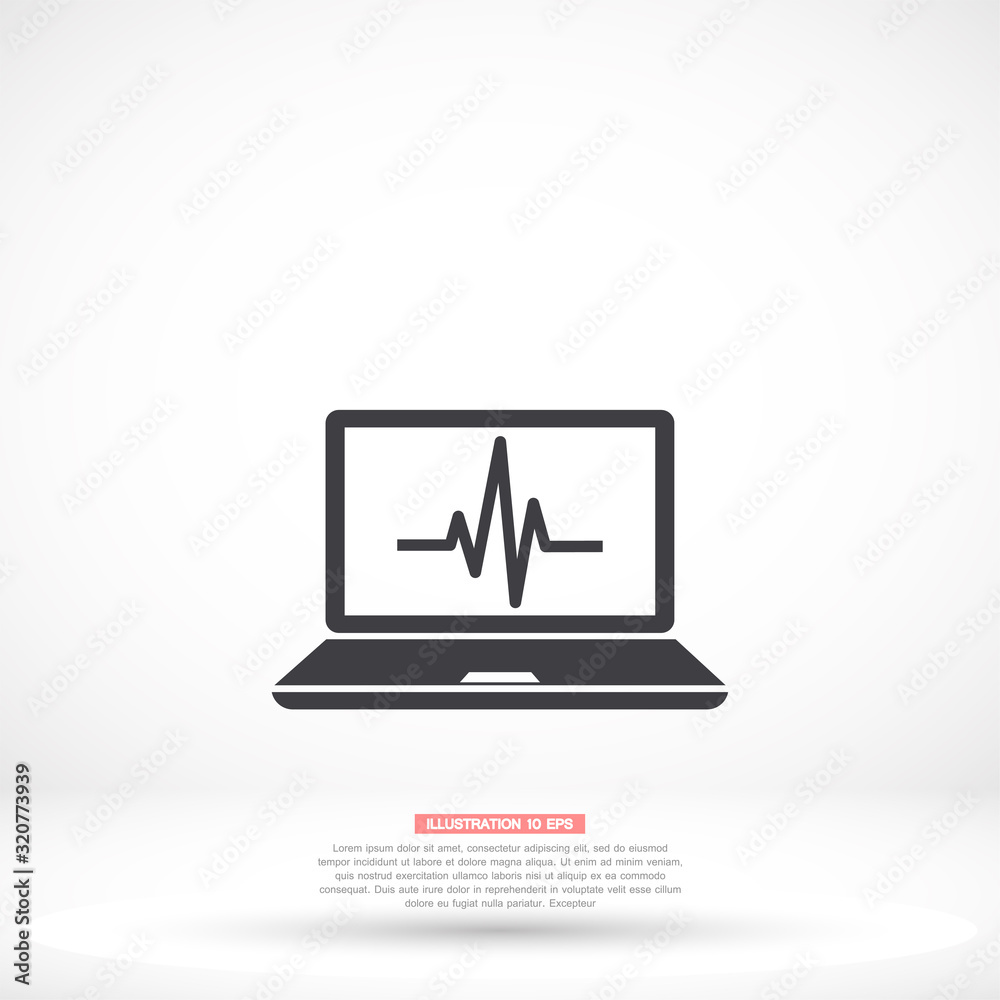 laptop vector icon , lorem ipsum Flat design laptop vector icon , lorem ipsum Flat design