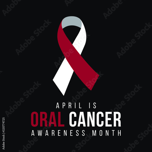 Vector illustration on the theme of Oral Cancer awareness month of April.