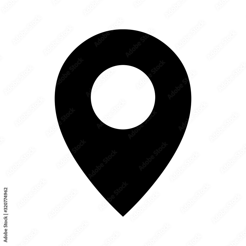 map pin pointer icon isolated on white background. vector illustration. map pin pointer icon isolated on white background. vector illustration.