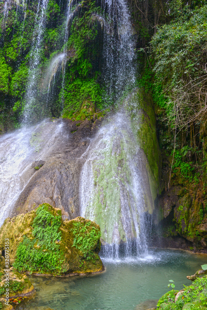Fototapeta premium Waterfalls El Nicho in the mountains of Cuba