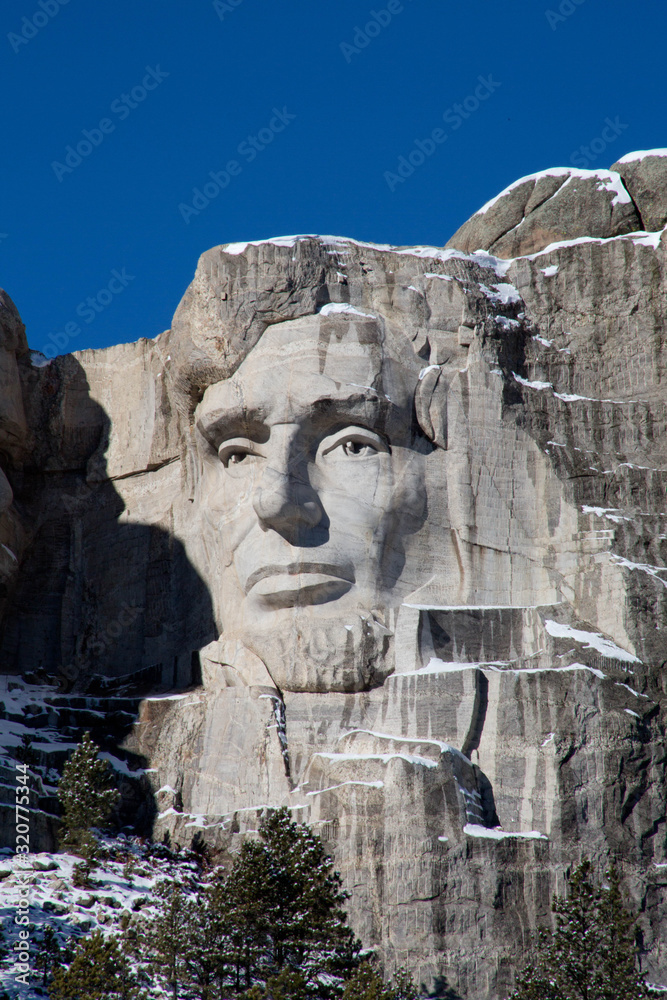 lincoln on mount rushmore