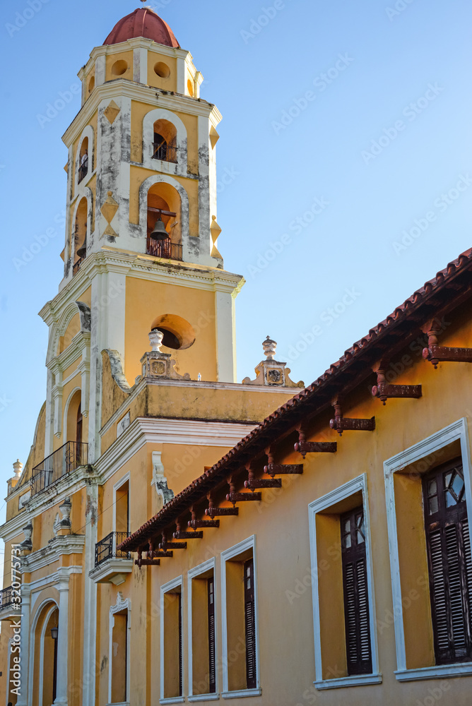 Bell tower of the church of St. Francis in Trinidad, Cuba