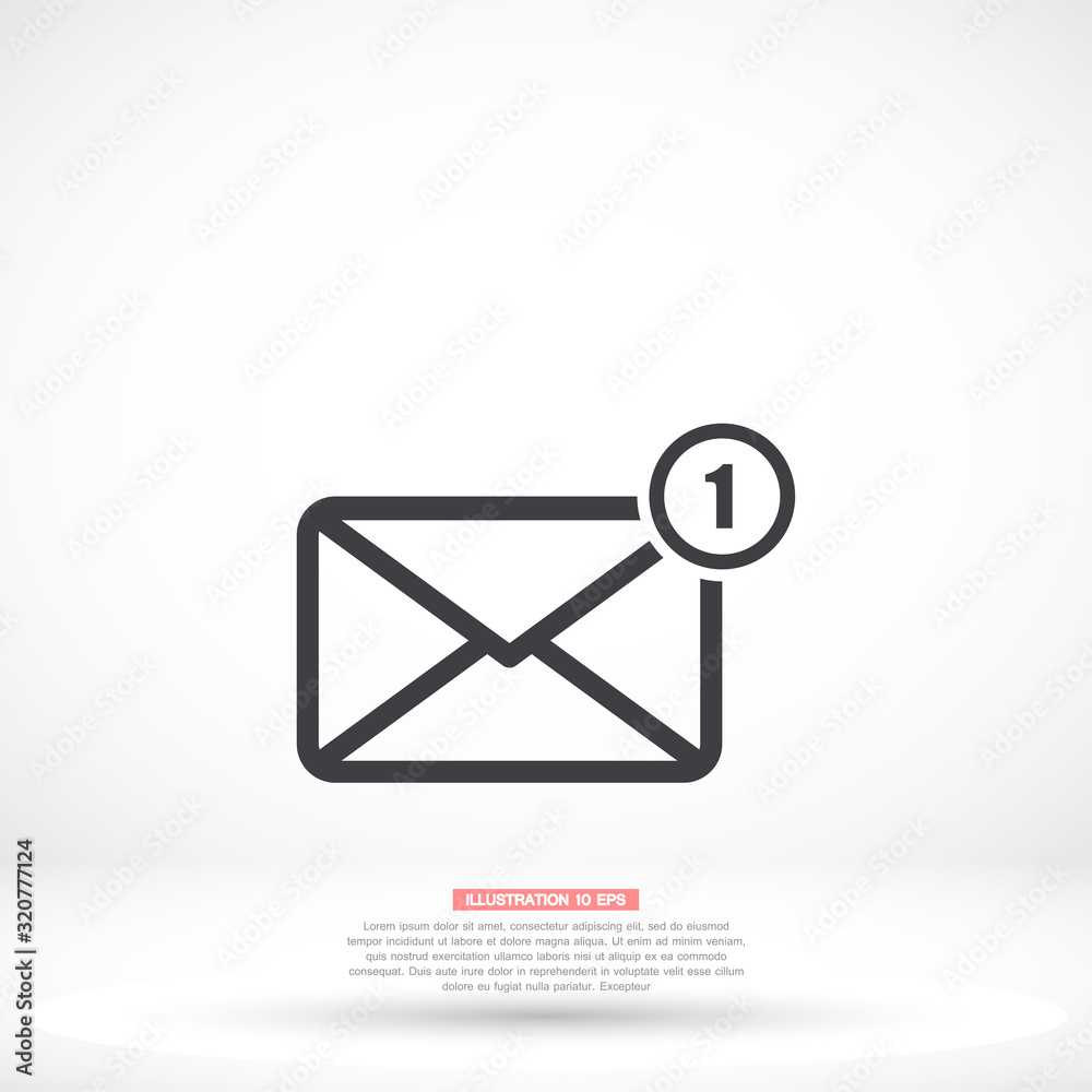 Sms vector icon , lorem ipsum Flat design Sms vector icon , lorem ipsum Flat design