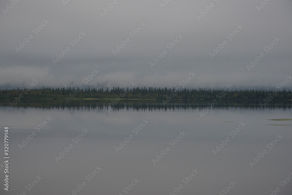 Fog over Lake Lovozero