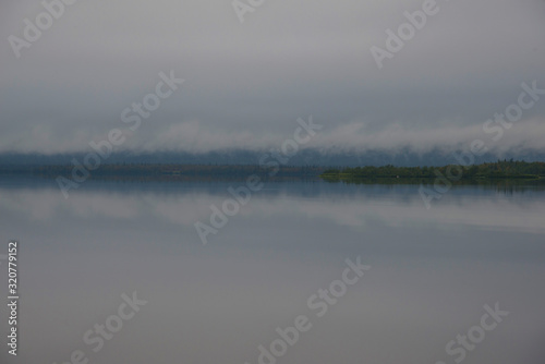 Fog over Lake Lovozero