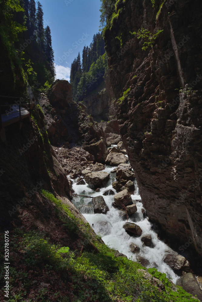 Obraz premium breitachklamm im kleinwalsertal