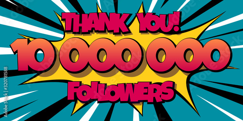 Thank You 10000000 followers Comics Banner
