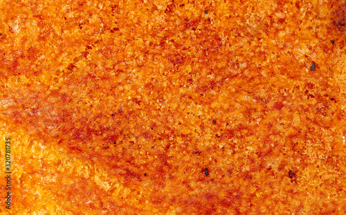 Brown bread crust as an abstract background