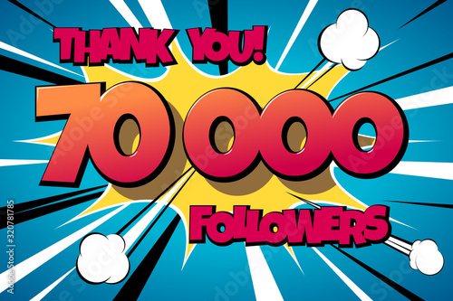 Thank You 70000 followers Comics Banner