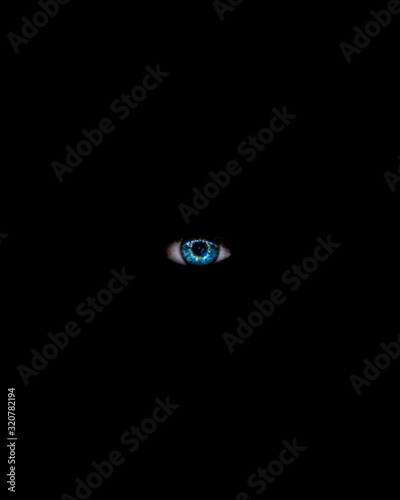 blue eye in the dark