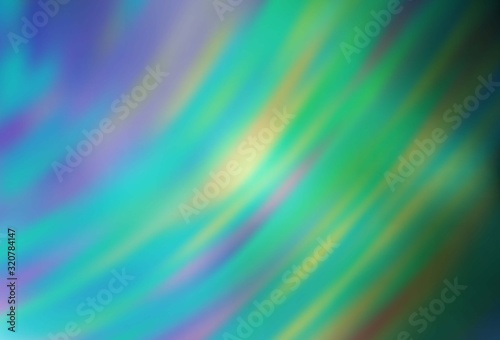 Light Blue, Green vector glossy abstract layout. A completely new colored illustration in blur style. Blurred design for your web site.