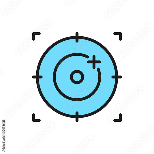 Search for drone on map, GPS map location color line icon.