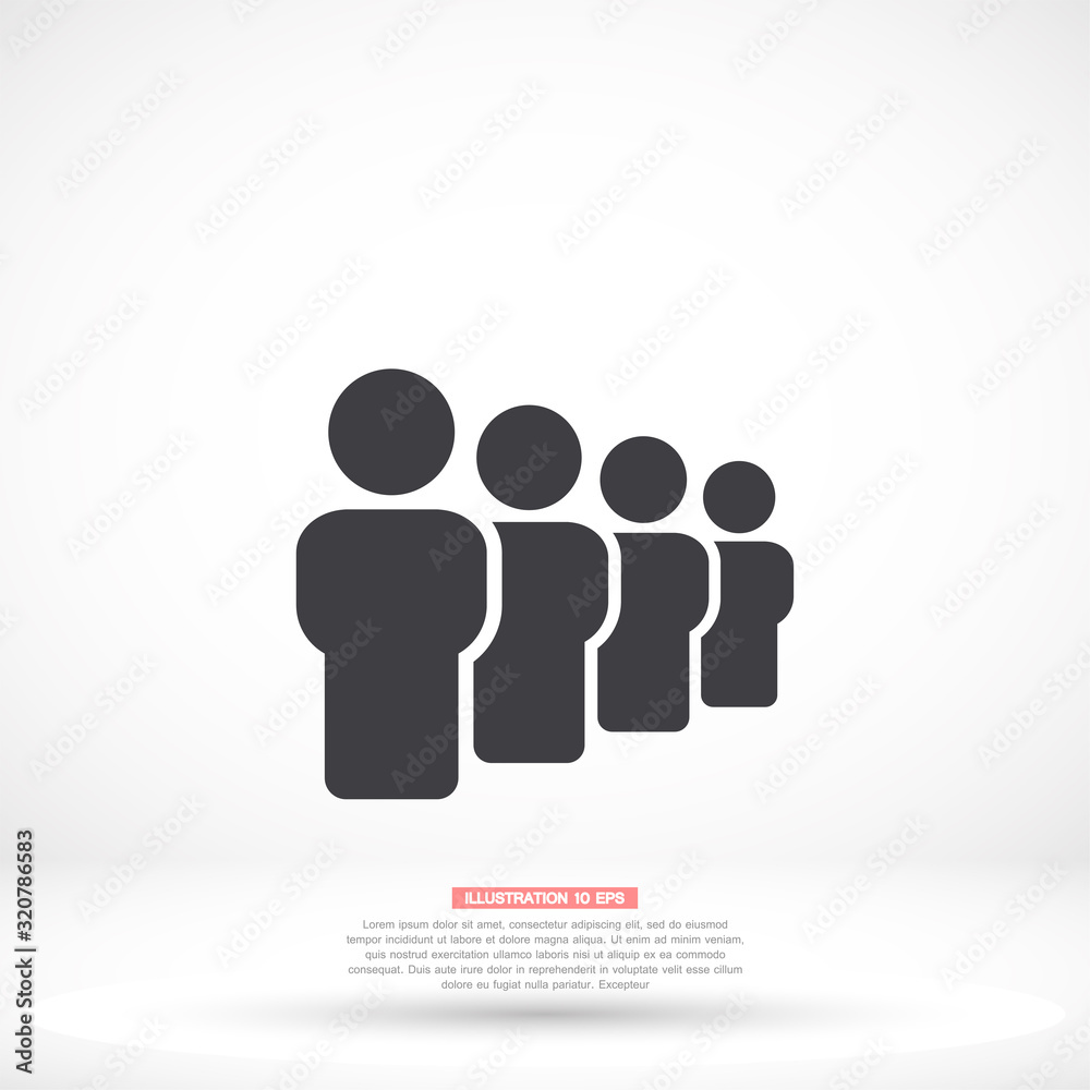 Vector people icon design 10 eps illustration